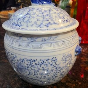 Blue and White Chinoserie Foo